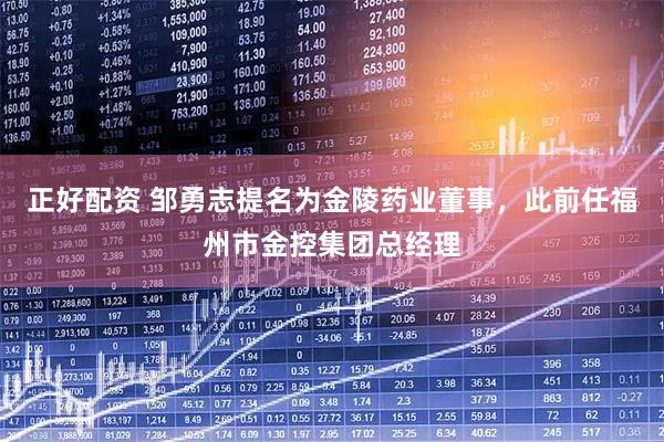 正好配资 邹勇志提名为金陵药业董事，此前任福州市金控集团总经理
