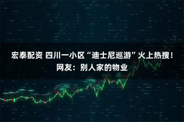 宏泰配资 四川一小区“迪士尼巡游”火上热搜！网友：别人家的物业
